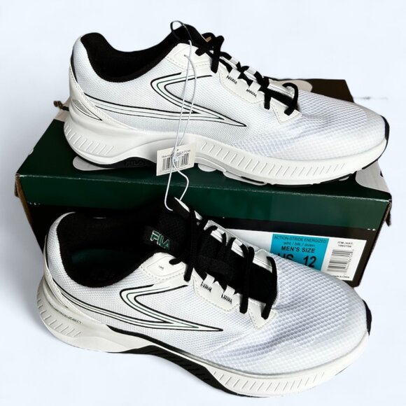 Fila Men's Action Stride Energized Sneaker White Size 12 - Picture 1 of 9
